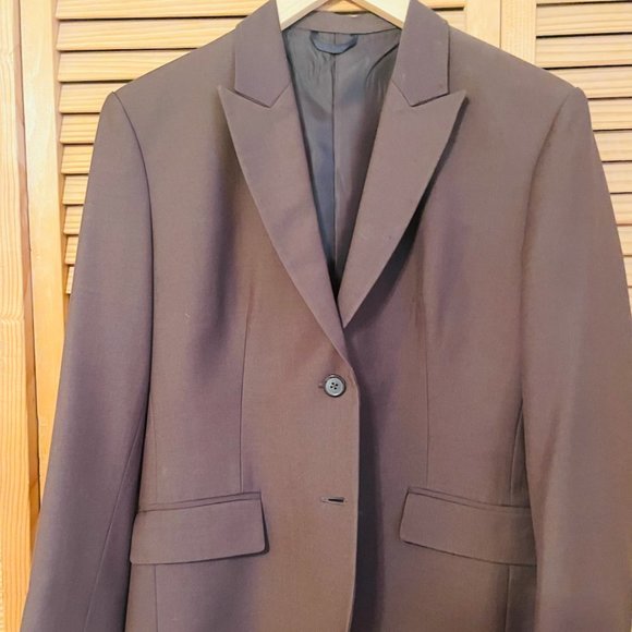 Chocolate Brown Custom Tailored Women's Suit Size 6 - Picture 2 of 6
